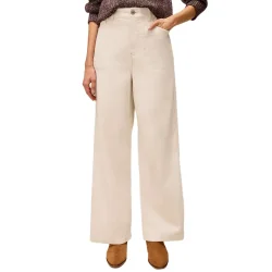 WHITE STUFF Tia Cord Wide Leg Trouser /Nat White - WHITE-STUFF