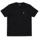 CARHARTT-WIP Chase S/s t-Chemise /noir or