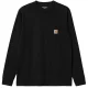 CARHARTT-WIP Pocket L/s t-Chemise /noir
