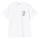 CARHARTT-WIP Playing Cards S/s t-Chemise /blanc