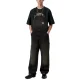 CARHARTT-WIP Bib Overall /noir tobacco used wash
