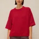 WHITE STUFF Kate Knitted Tee /Brt Red