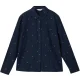 WHITE STUFF Libby Organic Cotton Shirt /foncé marine