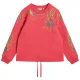 WHITE STUFF Embroidered Sweat /mid rose