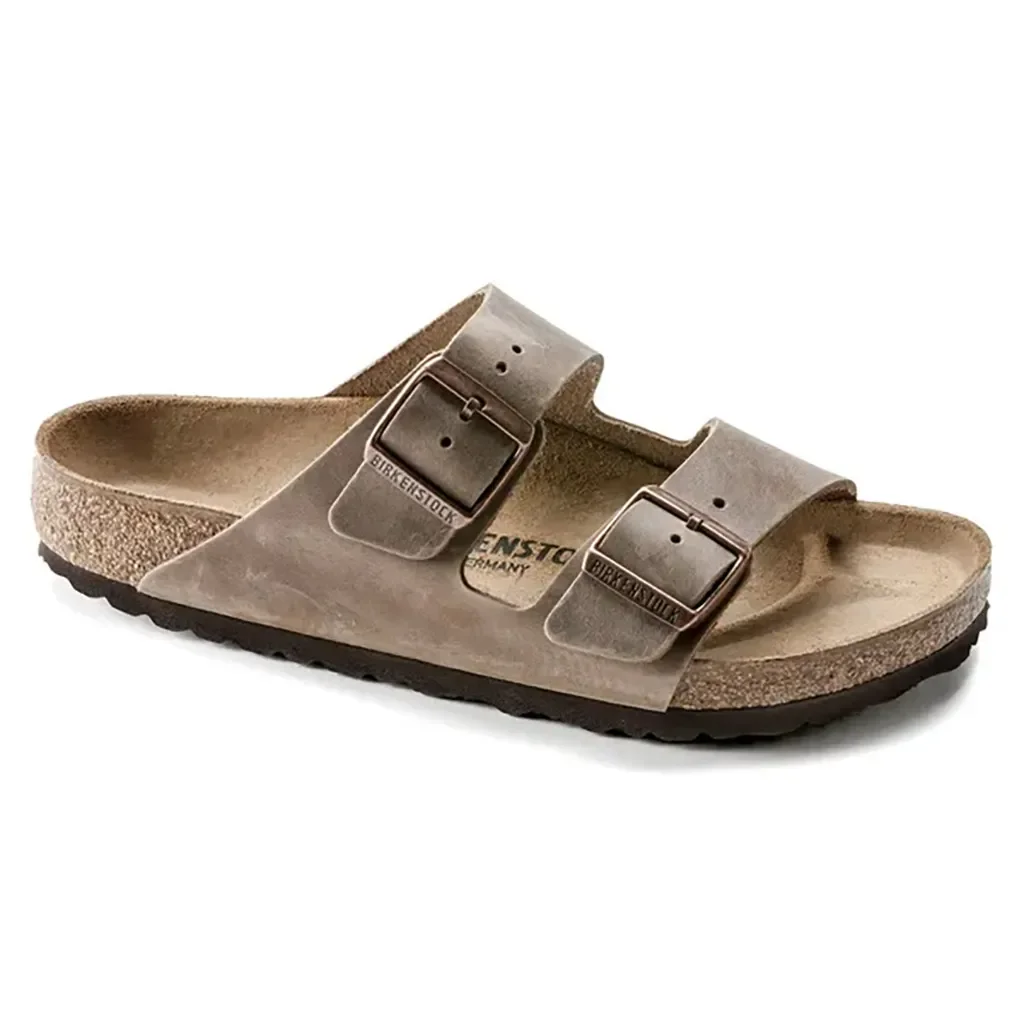 BIRKENSTOCK Arizona Cuir Natural Leather Oiled /Tabacco Brown (Narrow)