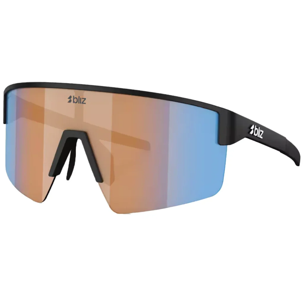 BLIZ P004 L /noir mat /corail orange bleu miroir