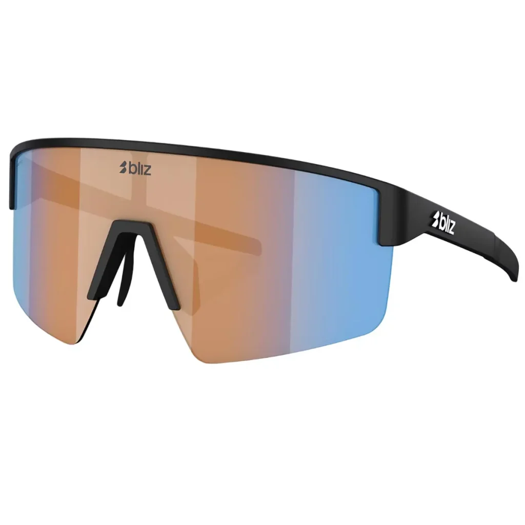 BLIZ P004 M /noir mat /corail orange bleu miroir