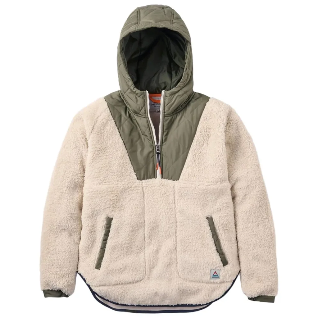 PASSENGER Beaumont Sherpa Hooded Fleece W /vintage blanc