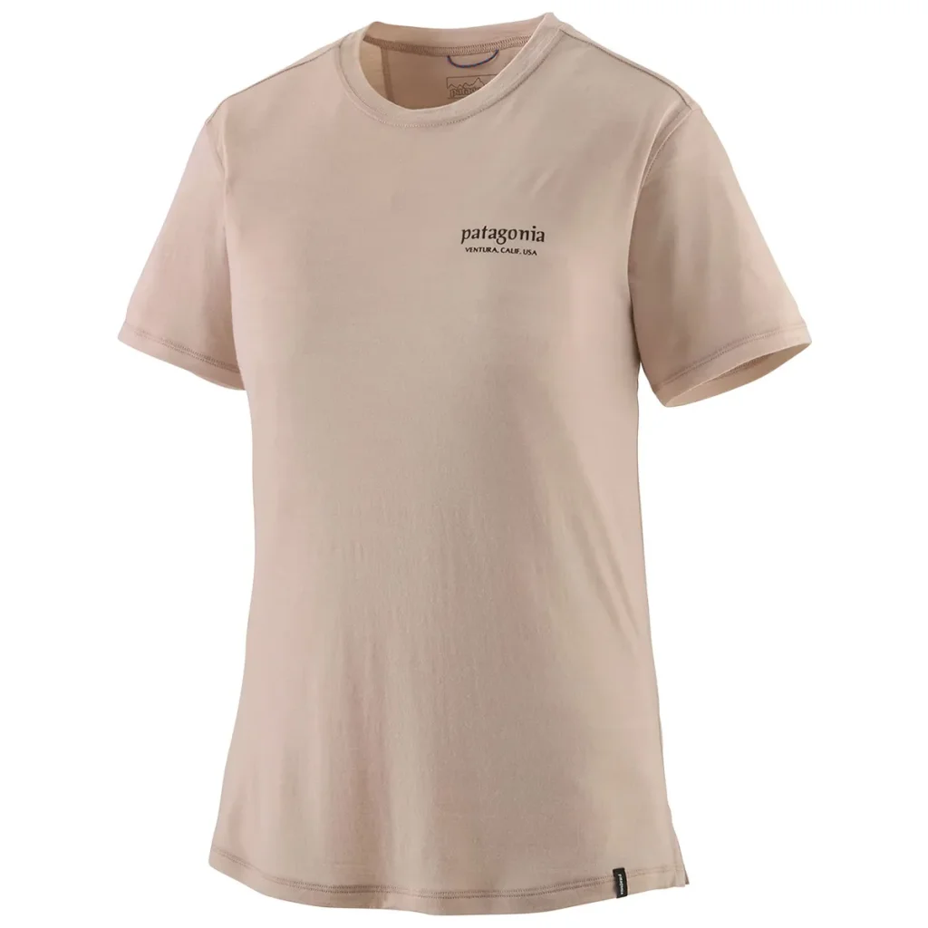 PATAGONIA Cap Cool Merino Blend Graphic Shirt W /heritage header shroom taupe