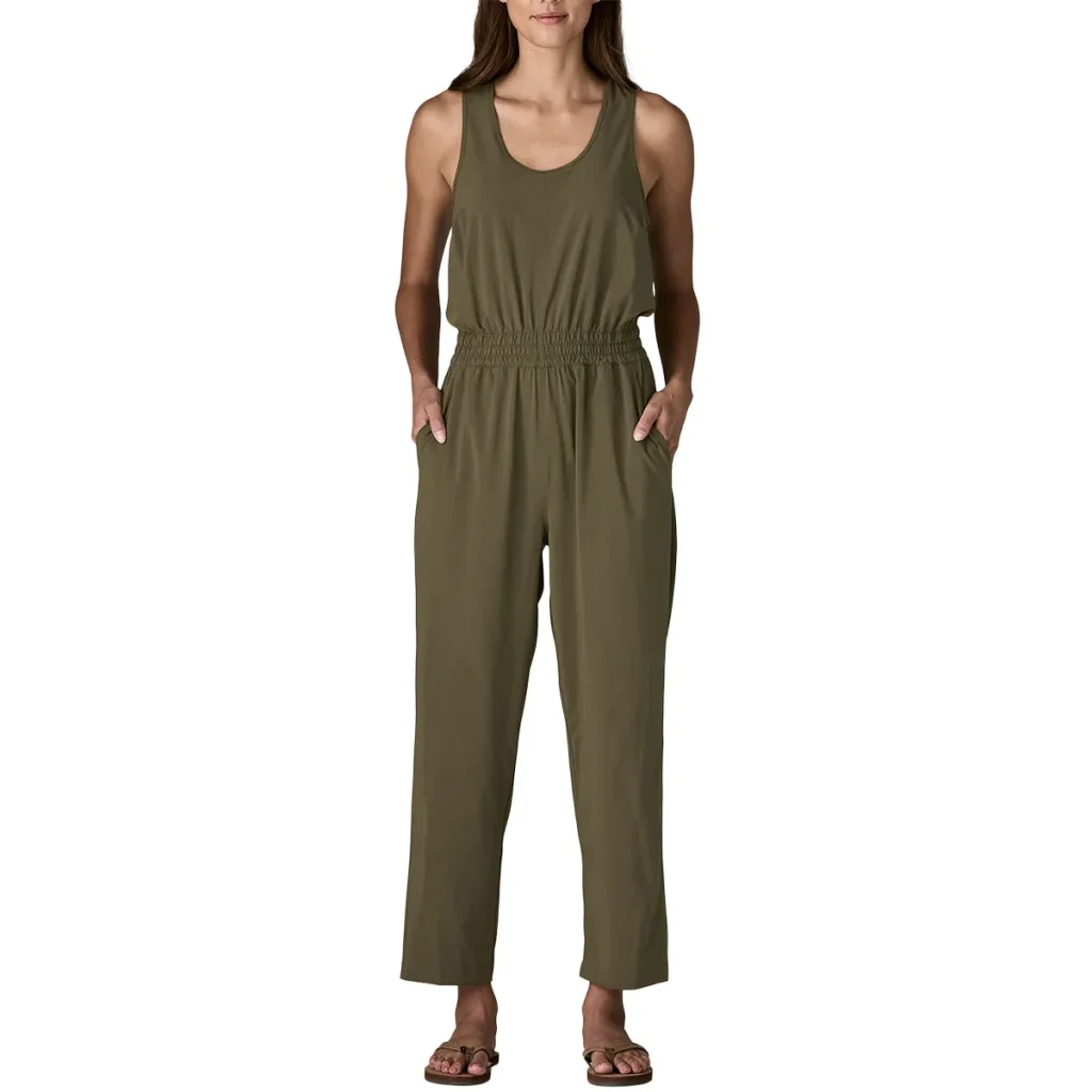 PATAGONIA Terrebonne Traveler Jumpsuit W /basin green