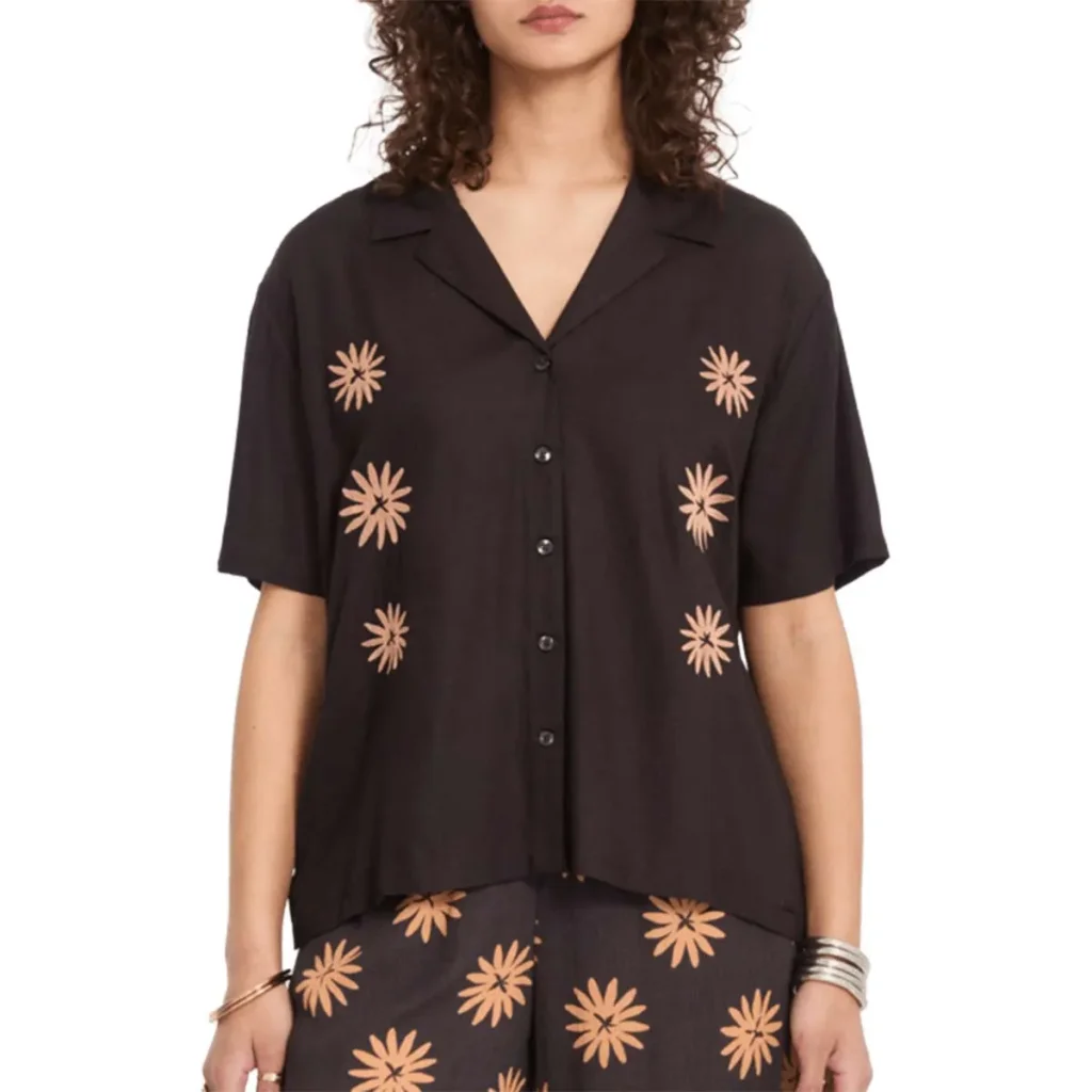 VOLCOM Emb Midnite Ramble Top /vintage noir