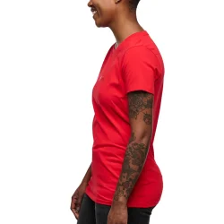 BLACK DIAMOND Heritage Wordmark Ss Tee W /coral red - BLACK-DIAMOND