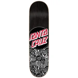 SANTA CRUZ Deck Flier Collage Dot 8.125x31.7 - SANTA-CRUZ