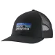 PATAGONIA P-6 Logo Lopro Trucker Hat /noir