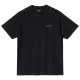 CARHARTT WIP Script Embroidery Ss T-Shirt /noir blanc