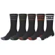 GLOBE Tilt Hi Crew Sock 5 Pack /noir assorted
