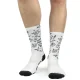 LA CHAUSSETTE DE FRANCE Coyote High /graffiti blanc