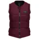 MYSTIC Star Impact Vest Front Zip Wake W /oxblood rouge