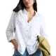 WHITE STUFF Sophie Organic Cotton Shirt /Ivory Mlt