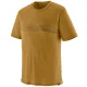 PATAGONIA Cap Cool Merino Blend Graphic Shirt /strata stripe bobcat brown