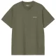 CARHARTT WIP Script Embroidery Ss T-Shirt /leaf white