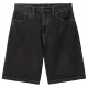 CARHARTT WIP Brandon Short /noir stone lavé