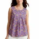 WHITE STUFF Paradise Organic Cotton Vest /rose mlt