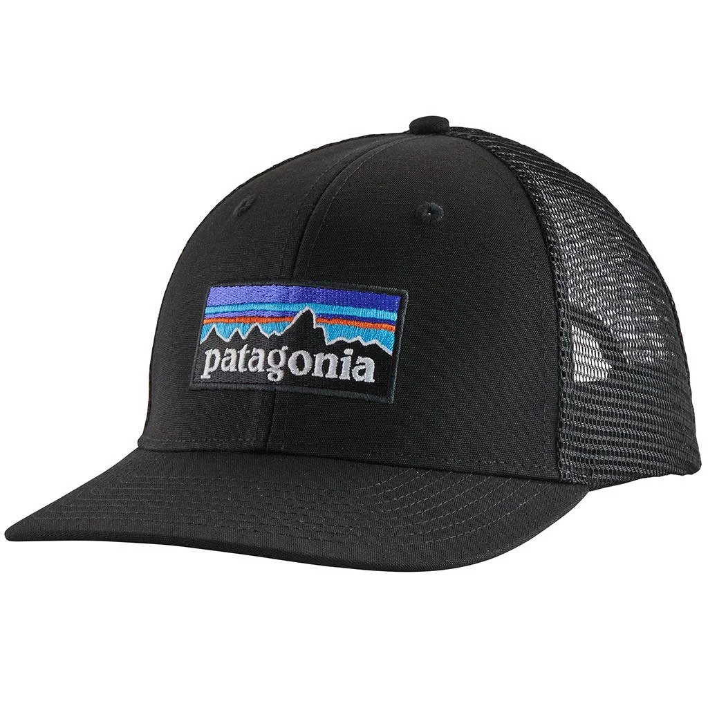 PATAGONIA P6 Logo Trucker Hat /noir