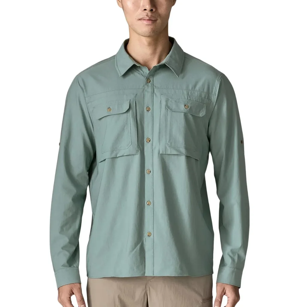 PATAGONIA Selft Guided Sun L/s Chemise /bleu sage
