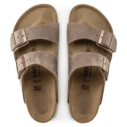 BIRKENSTOCK Arizona Cuir Natural Leather Oiled /tabacco marron (narrow) - BIRKENSTOCK