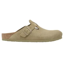 BIRKENSTOCK Boston Suede /faded kaki (narrow) - BIRKENSTOCK