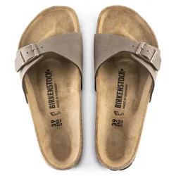 BIRKENSTOCK Madrid Birko-Flor Birkibuc /mocca (narrow) - BIRKENSTOCK