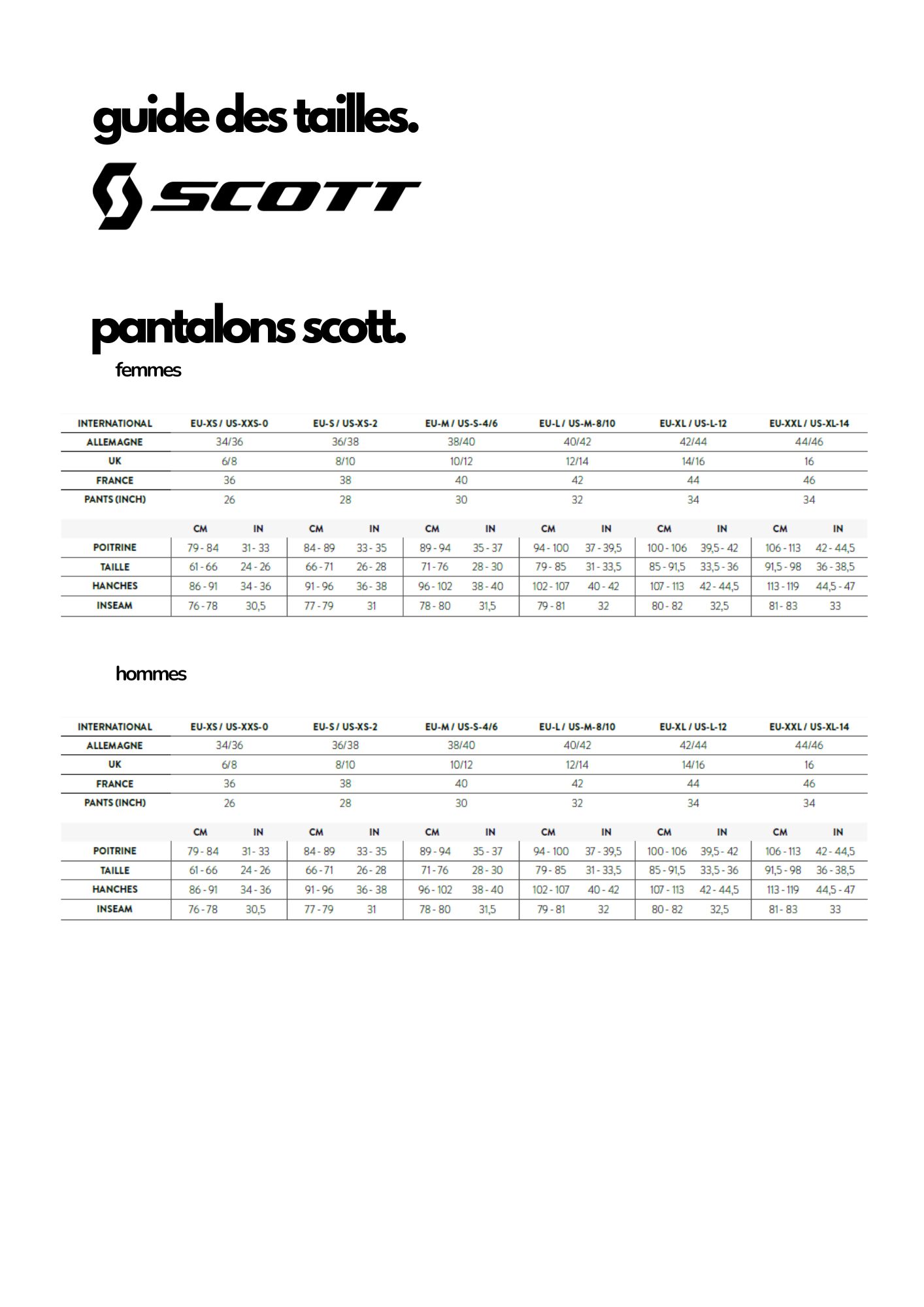 Size guide